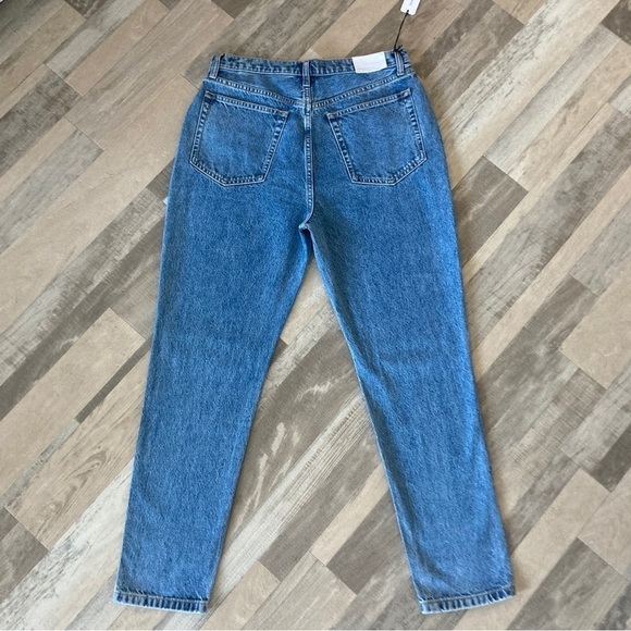 We Wore What Danielle High Rise Straight Leg Distressed Jeans Size 31 NWT EB - Picture 8 of 16